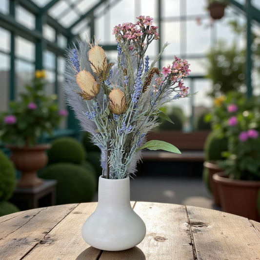 Lily – Handcrafted Ceramic Vase (18 × 18 cm)