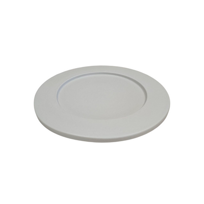 Matte Transparent Ceramic Dinner Plate – 27 cm