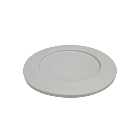 Matte Transparent Ceramic Dinner Plate – 27 cm