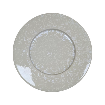 Beige Speckled Ceramic Dinner Plate – 27 cm