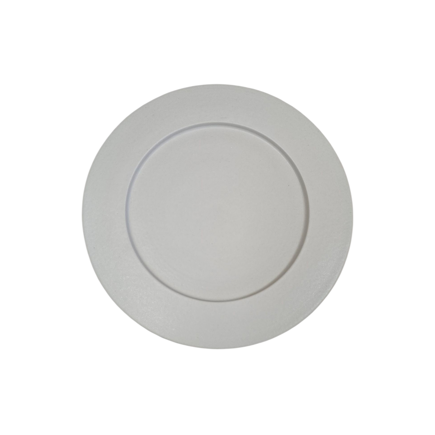Matte Transparent Ceramic Dinner Plate – 27 cm