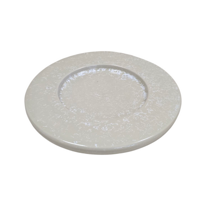 Beige Speckled Ceramic Dinner Plate – 27 cm