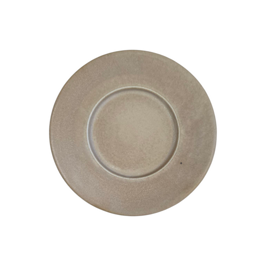 “U.F.O.” Brown Ceramic Plate – 21 cm