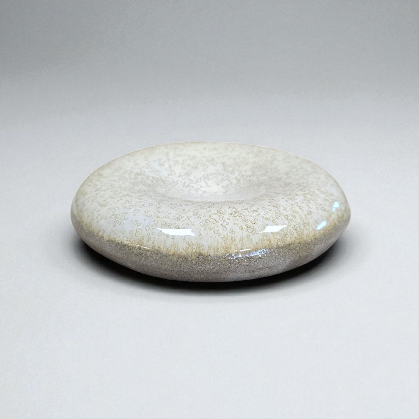 River Rock – Handcrafted Ceramic Plate (22 × 3 cm)